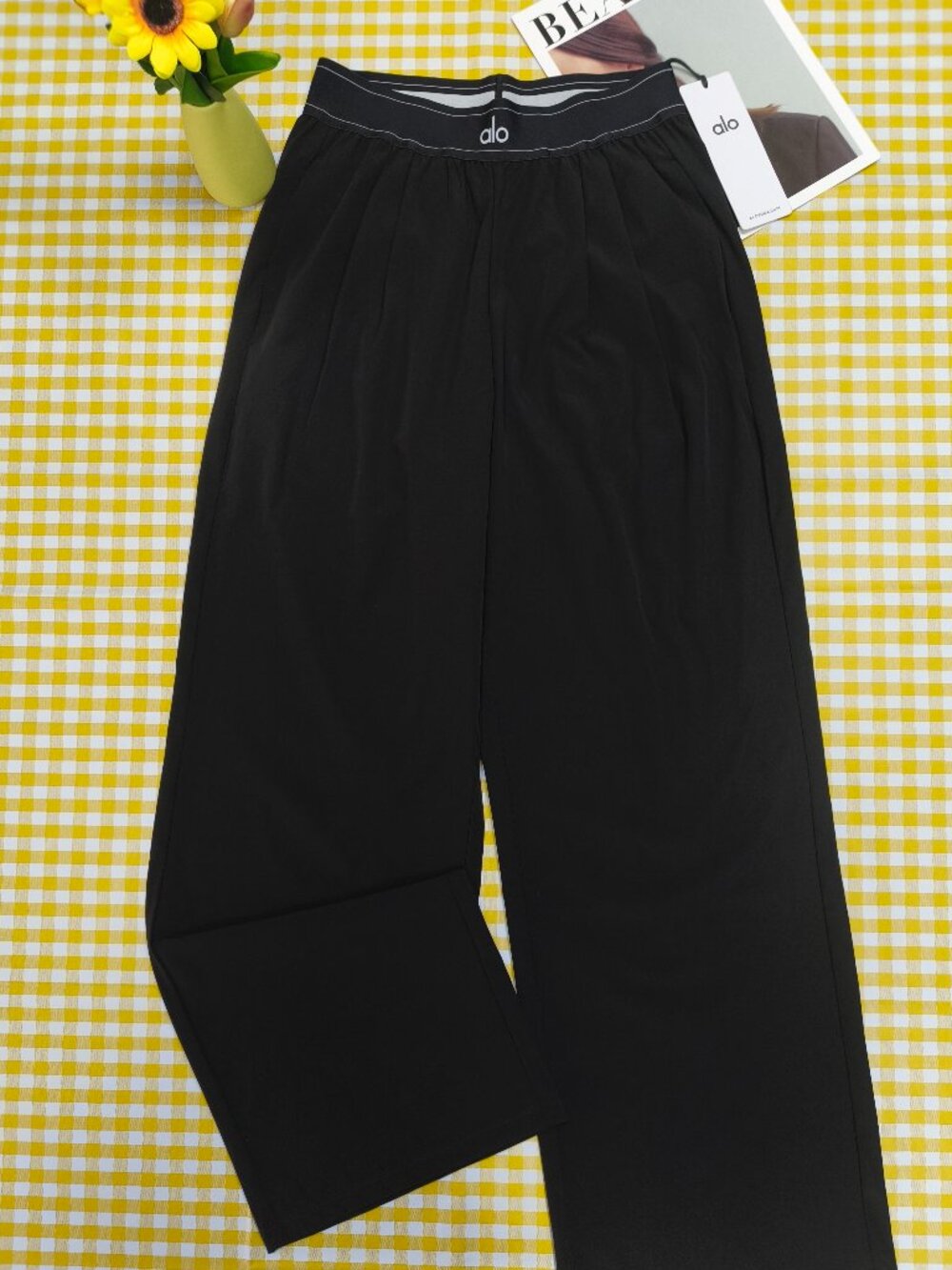 Alo Yoga Regular Black Pants💖Brand New🎐